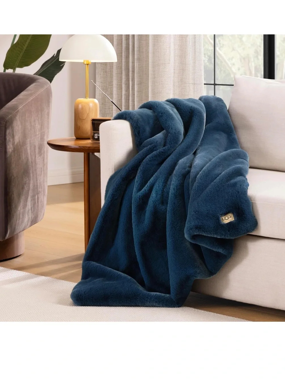 UGG Euphoria Throw Blanket, Plush Faux Fur Blanket, 50